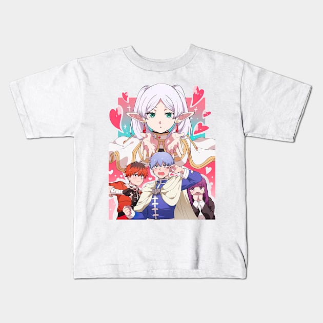 Sousou no frieren - love Kids T-Shirt by Vhitostore